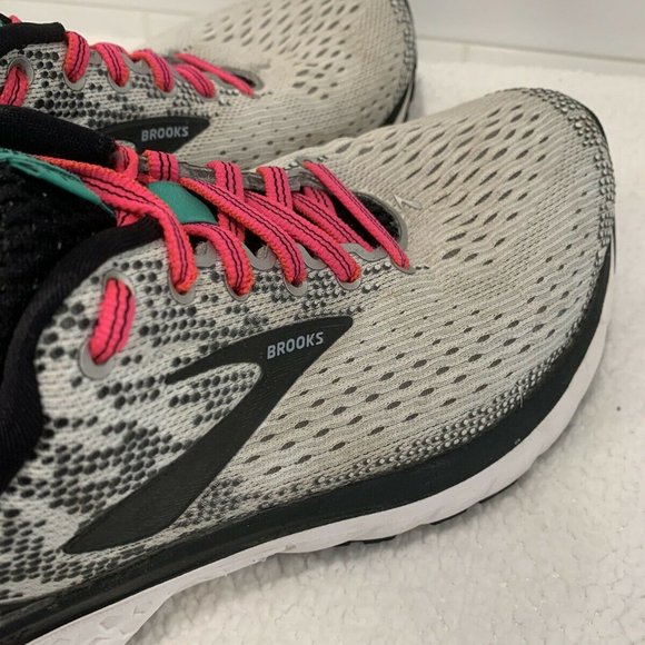 Brooks Ghost 11 Pink Gray Running 1202771B192 - Picture 9 of 11